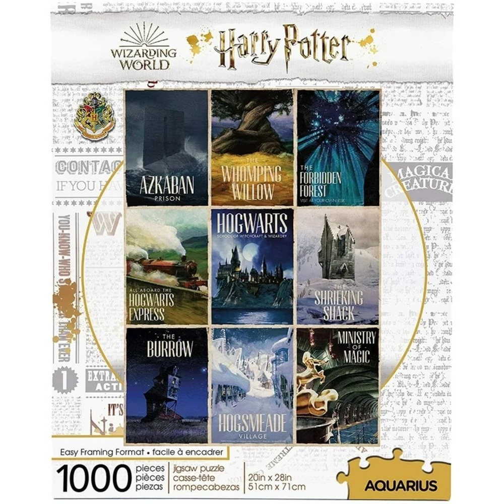 AQUARIUS Harry Potter Travel Posters 1000-Piece Jigsaw Puzzle